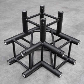B-stock FORTEX FX34-C30 vierkant truss 3-weg 90 graden hoek zwart