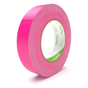 MegaTape UT70 fluor gaffa tape - 25 m op rol 25 mm roze