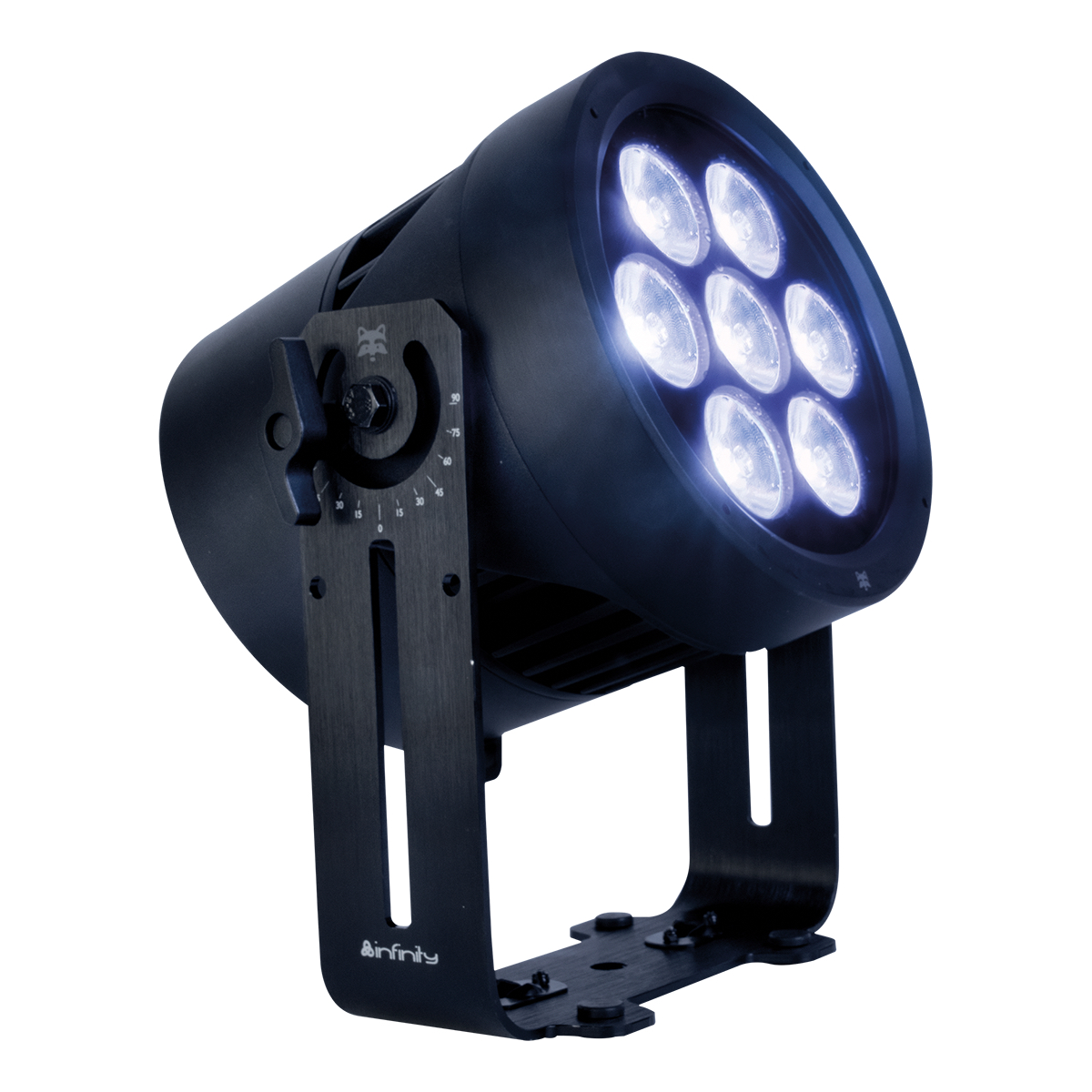 Infinity Raccoon P7/7 Professionele RGBCALDB Par Can - IP65 Infinity Raccoon P7/7 Professionele RGBCALDB Par Can - IP65