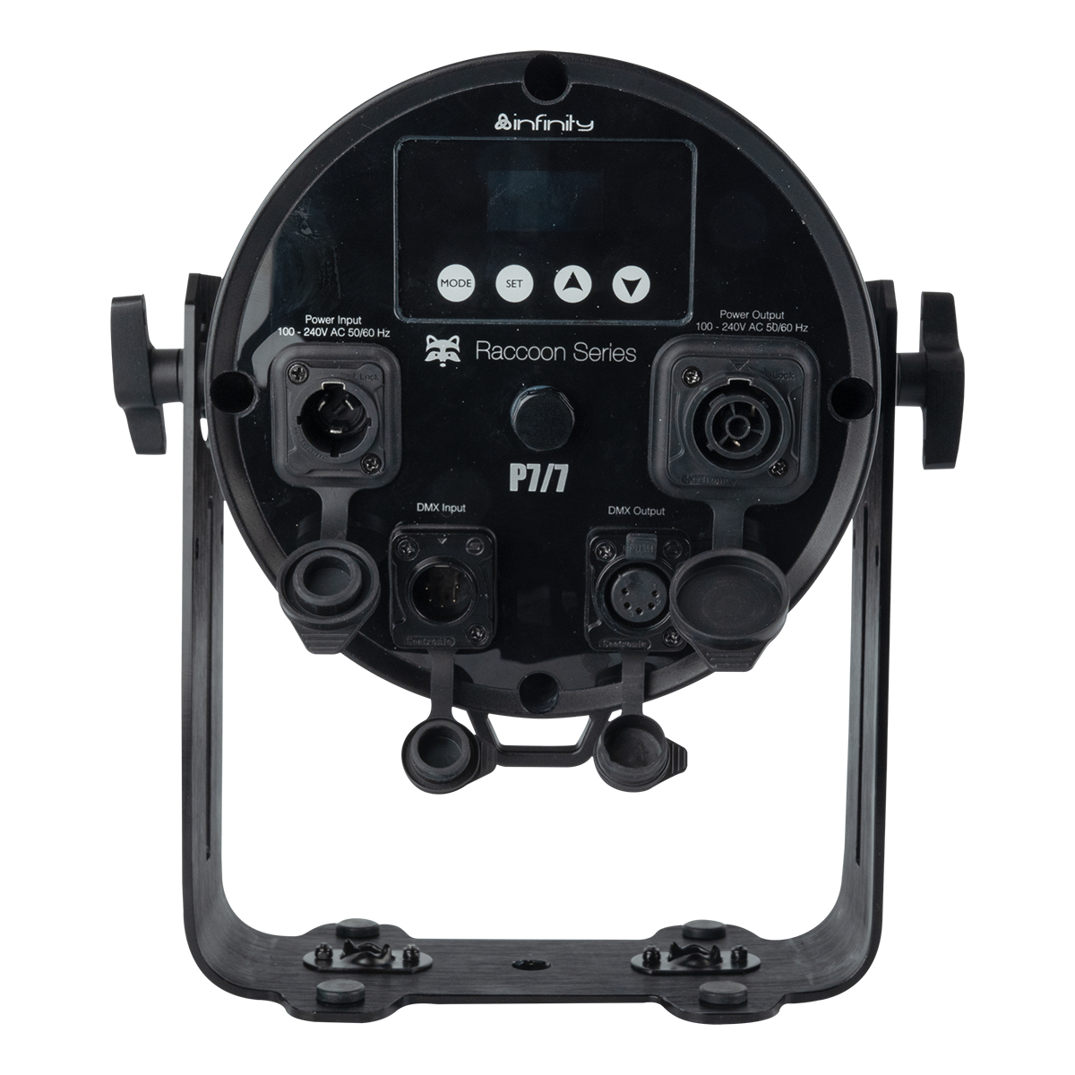 Infinity Raccoon P7/7 Professionele RGBCALDB Par Can - IP65 Infinity Raccoon P7/7 Professionele RGBCALDB Par Can - IP65