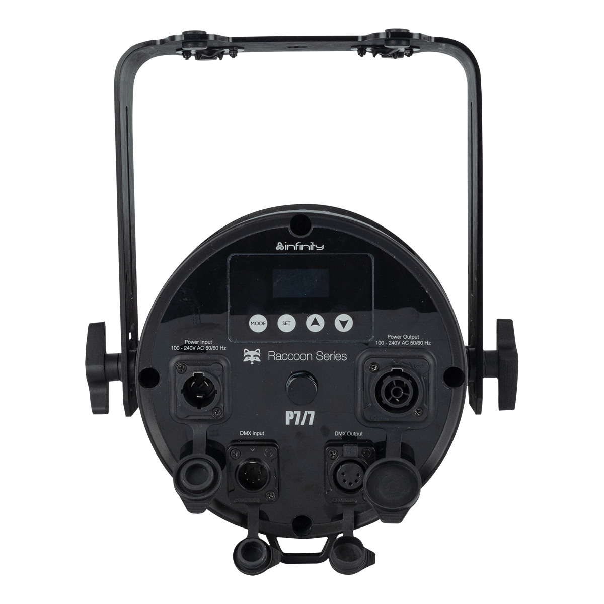 Infinity Raccoon P7/7 Professionele RGBCALDB Par Can - IP65 Infinity Raccoon P7/7 Professionele RGBCALDB Par Can - IP65