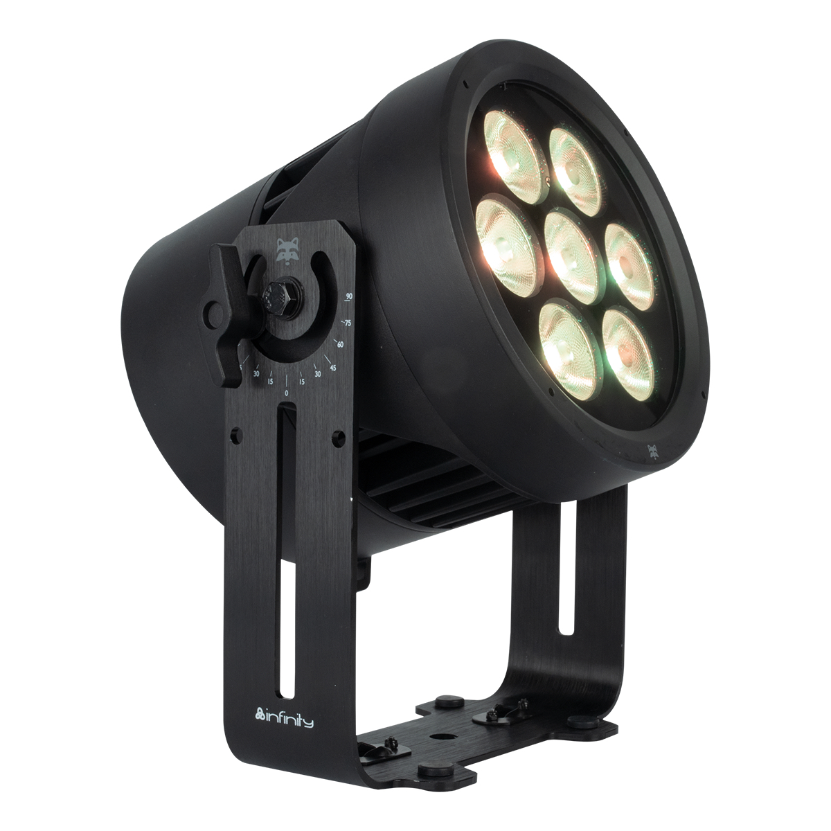 Infinity Raccoon P7/7 Professionele RGBCALDB Par Can - IP65 Infinity Raccoon P7/7 Professionele RGBCALDB Par Can - IP65