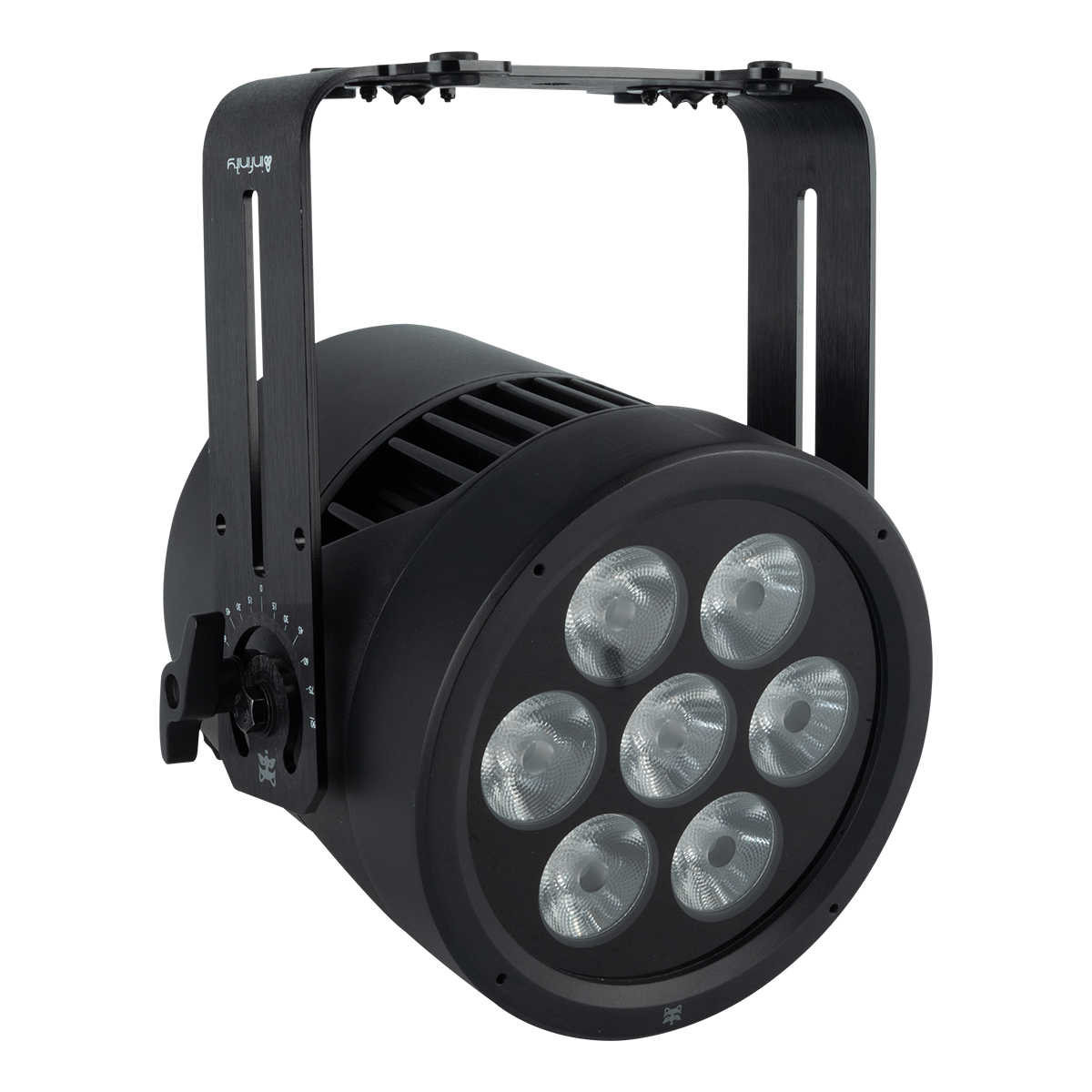 Infinity Raccoon P7/7 Professionele RGBCALDB Par Can - IP65 Infinity Raccoon P7/7 Professionele RGBCALDB Par Can - IP65