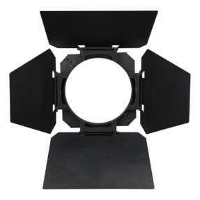 Infinity Barndoor for Raccoon Junior Zwart - vierbladige metalen barndoor
