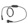 Showtec Power Cable for LED String / Icicle Zwart - Schuko plug