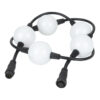 Showtec Pixel Bubble Extension String 1 m snoer met 5x 50 mm mat witte LED ballen