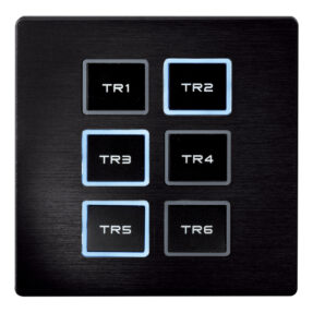 Showtec Wall Panel Remote for TR-512 Install/Pocket Zwart frontpaneel