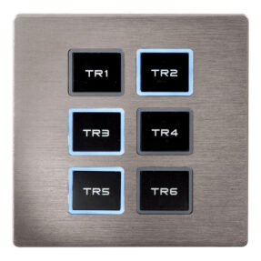 Showtec Wall Panel Remote for TR-512 Install/Pocket Zilveren frontpaneel