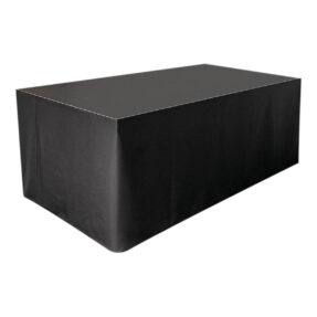 WENTEX® Stage Skirt MCS 300 g/m² Zwart - 620 x 60 cm (B x H) - ongeplooid