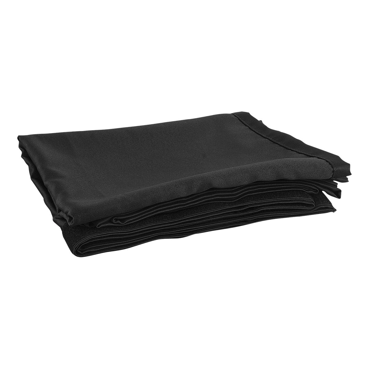WENTEX® P&D Curtain - Medium Gloss Satin Geplooid, 300(b) x 180(h)cm, 165 gram/M2, zwart WENTEX® P&D Curtain - Medium Gloss Satin Geplooid, 300(b) x 180(h)cm, 165 gram/M2, zwart