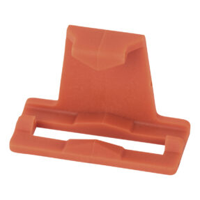 Showgear Mounting clip single for 4-pin and 5-pin cable connector Rood