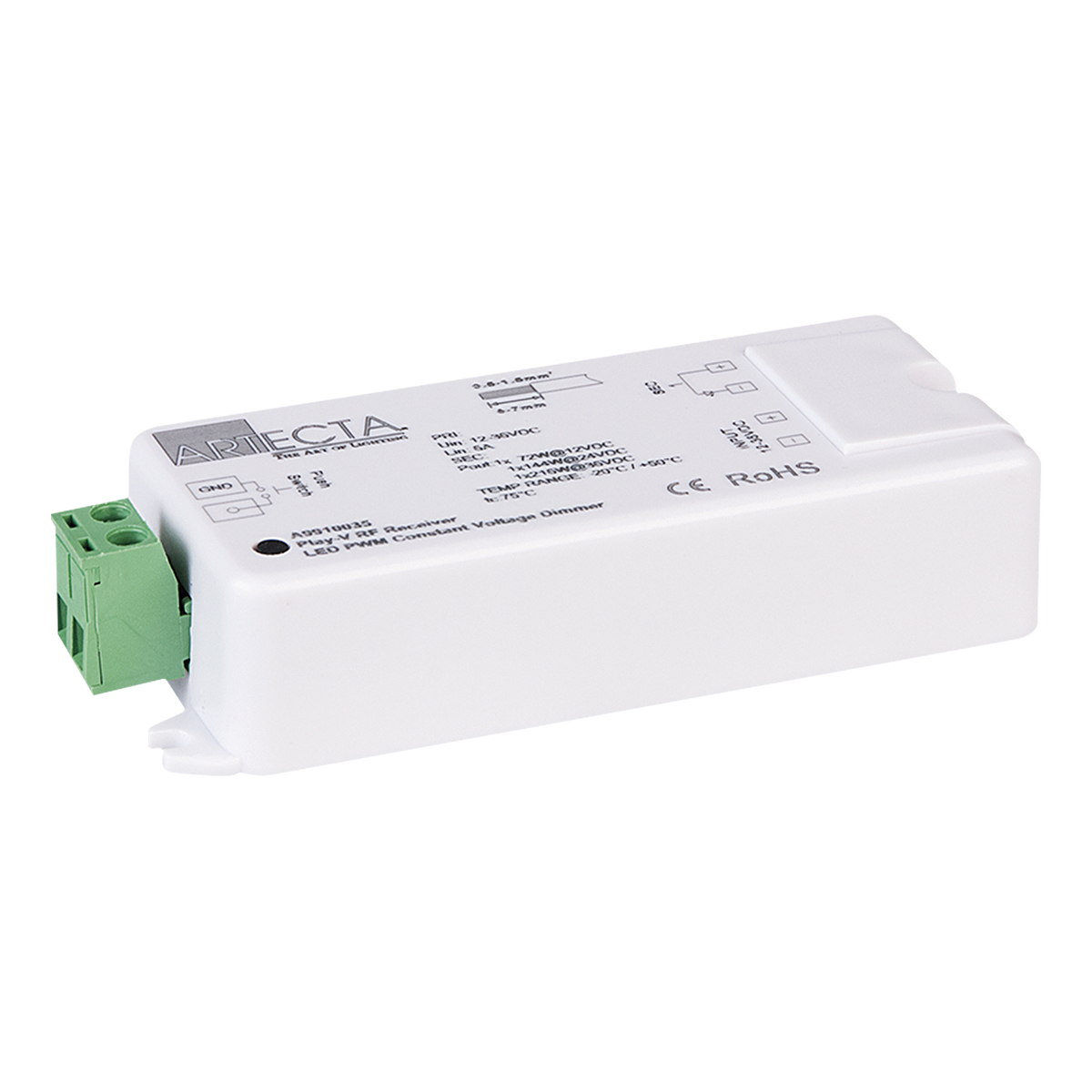 Artecta Play-V RF Receiver Constante spanning - enkele kleur Artecta Play-V RF Receiver Constante spanning - enkele kleur