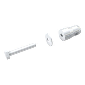 Milos Male fitting with M12x75 bolt Locatie pin voor Book Corner M290 (alleen compatibel met MILOS of P truss)