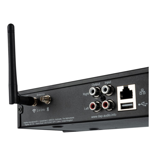 DAP SPA-100 Streaming Pre-Amplifier 1U Media Player met streamingfunctie, USB/MP3-speler, Bluetooth 5.0 en line-in