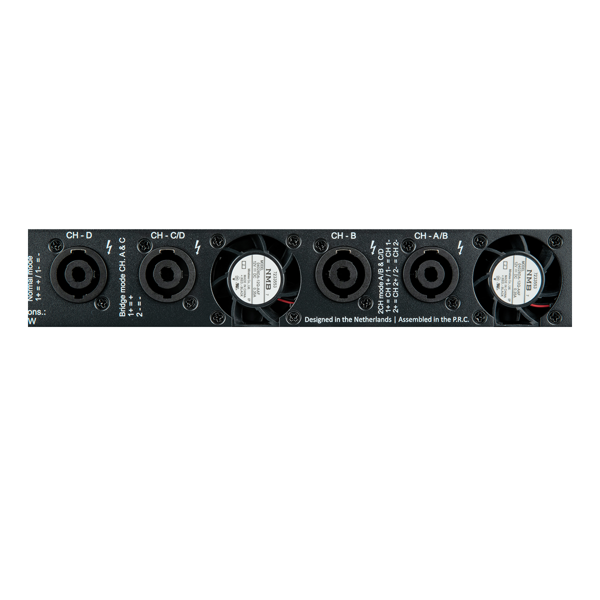 DAP SI-4.900 4x 900 W installatieversterker DAP SI-4.900 4x 900 W installatieversterker