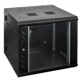 Showgear RCA-WMH-9 9U 19" Patch Panel Rack, wandmontage, scharnierende achterkant