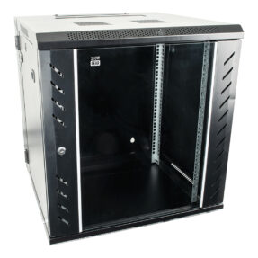 Showgear RCA-WMH-12 12U 19" Patch Panel Rack, wandmontage, scharnierende achterkant
