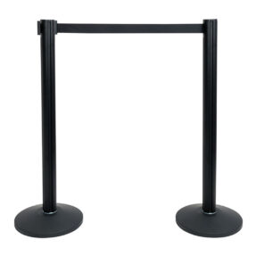 Showgear 2 m Adjustable Crowd Barrier PRO Set, zwart