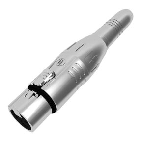 SEETRONIC XLR 3P female to Jack stereo female Vergulde contacten - Zilverkleurige behuizing