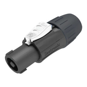 SEETRONIC Speaker 4P Connector - male Zwarte behuizing - zwarte eindkap
