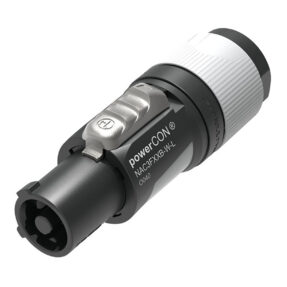 Neutrik® NAC3FXXB-W-L PowerCON Connector - L Grijs/witte behuizing - Grote kabeldiameter