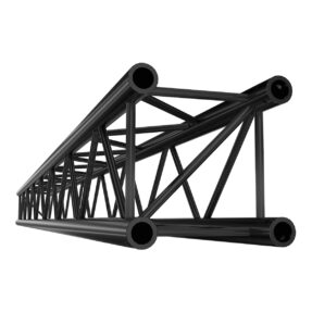 Milos Pro-30 Square P Truss - Straight QTB4000 - Black - 4000 mm