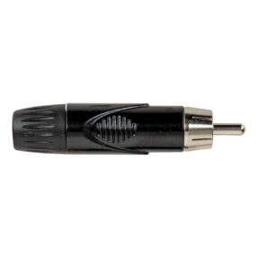 DAP RCA Connector - Male - Black Housing Zwarte einddop