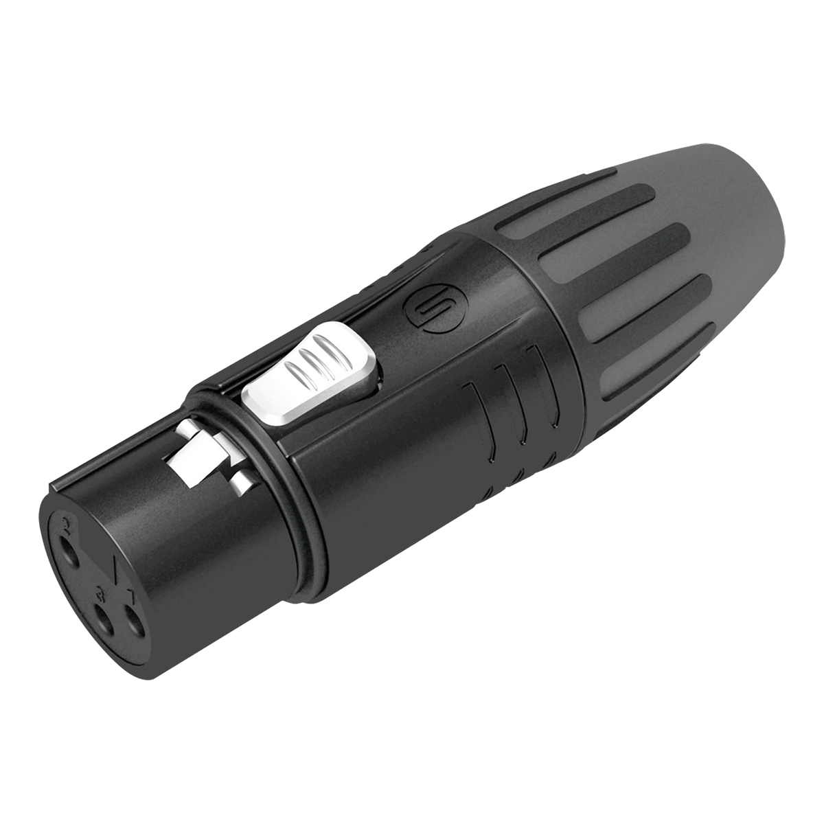 SEETRONIC XLR 3P Connector - female Verzilverde contacten - zwarte behuizing SEETRONIC XLR 3P Connector - female Verzilverde contacten - zwarte behuizing