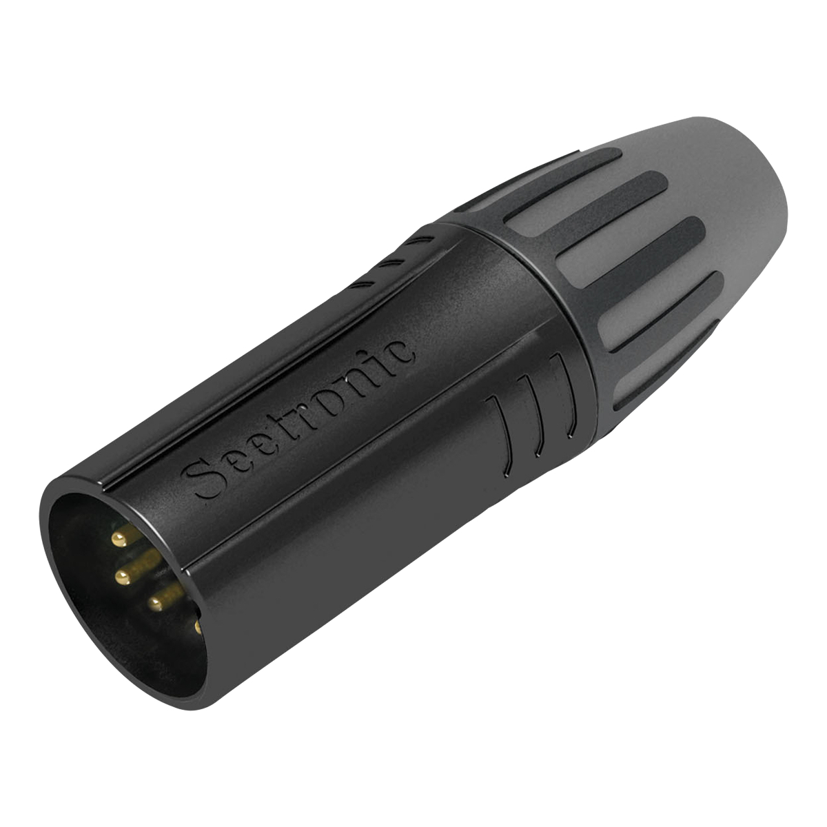 SEETRONIC XLR 5P Connector - male Vergulde contacten - zwarte behuizing SEETRONIC XLR 5P Connector - male Vergulde contacten - zwarte behuizing