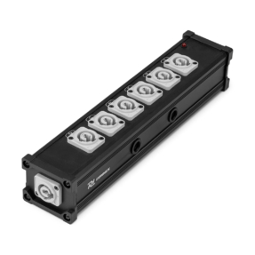 PD Connex PSB27 7-voudige stroomverdeler voor powerCON OUT en 1-IN Doorlus - zwart