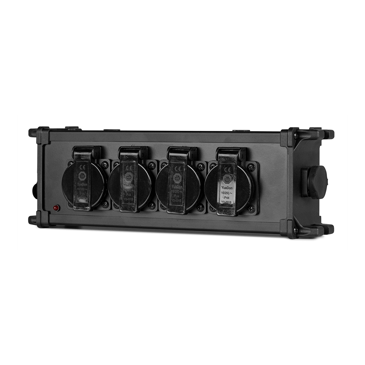 PD Connex PSB45 4-voudige Schuko stroomverdeler voor powerCON TRUE1 IN en OUT doorlus - Zwart PD Connex PSB45 4-voudige Schuko stroomverdeler voor powerCON TRUE1 IN en OUT doorlus - Zwart
