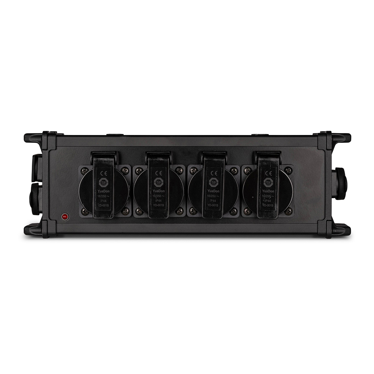 PD Connex PSB45 4-voudige Schuko stroomverdeler voor powerCON TRUE1 IN en OUT doorlus - Zwart PD Connex PSB45 4-voudige Schuko stroomverdeler voor powerCON TRUE1 IN en OUT doorlus - Zwart