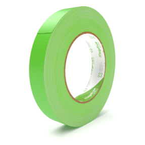 MegaTape UT70 fluor gaffa tape - 25 m op rol 19 mm groen