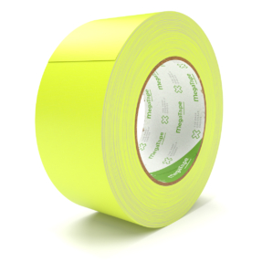 MegaTape UT70 fluor gaffa tape - 25 m op rol 50 mm geel