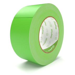 MegaTape UT70 fluor gaffa tape - 25 m op rol 50 mm groen