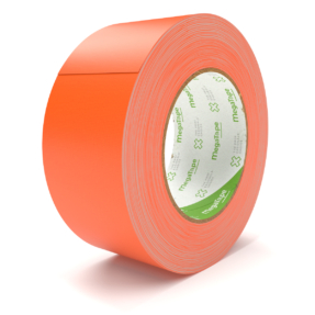 MegaTape UT70 fluor gaffa tape - 25 m op rol 50 mm oranje