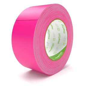 MegaTape UT70 fluor gaffa tape - 25 m op rol 50 mm roze