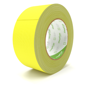 MegaTape UT120 beschrijfbare fluor gaffa tape - 25m op rol 50 mm geel