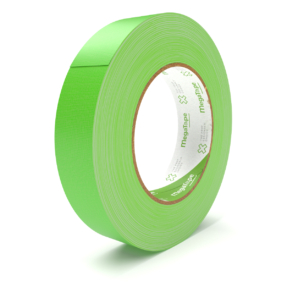MegaTape UT70 fluor gaffa tape - 25 m op rol 25 mm groen