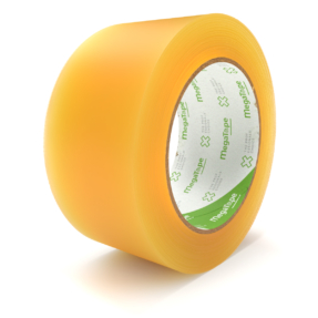 MegaTape UT5 PVC dansvloer tape  - 33 m op rol 50 mm transparant
