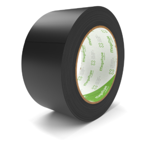 MegaTape UT5 PVC dansvloer tape - 33 m op rol 50 mm zwart