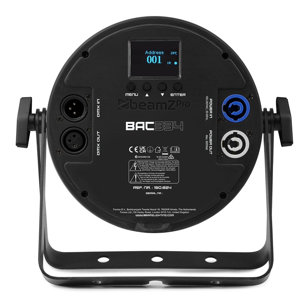 BeamZ Professional BAC334 LED PAR - ProPar met RGBWA-UV LED’s - 12x 10W BeamZ Professional BAC334 LED PAR - ProPar met RGBWA-UV LED’s - 12x 10W