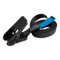 FORTEX 1-delige spanband met ratel - 25mm - 250/500daN - 4 meter zwart