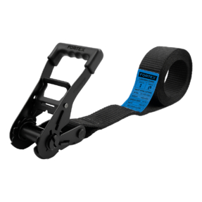 FORTEX 1-delige spanband met ratel - 50mm - 2500/5000daN - 9 meter zwart