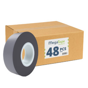 48x MegaTape UT4 PVC tape - 20 m op rol 19 mm grijs