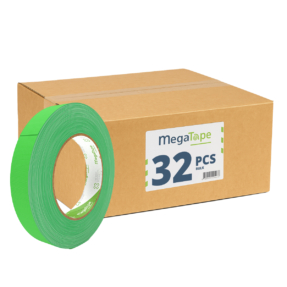 32x MegaTape UT120 beschrijfbare fluor gaffa tape - 25m op rol 19 mm groen