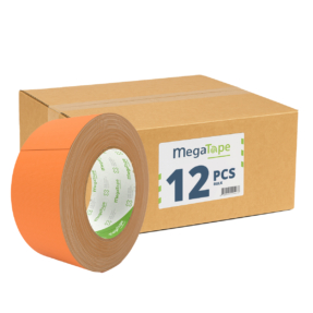 12x MegaTape UT120 beschrijfbare fluor gaffa tape - 25m op rol 50 mm oranje 12x MegaTape UT120 beschrijfbare fluor gaffa tape - 25m op rol 50 mm oranje