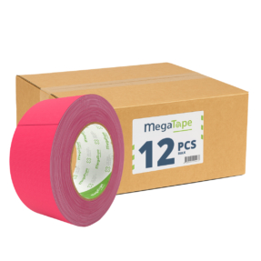 12x MegaTape UT120 beschrijfbare fluor gaffa tape - 25m op rol 50 mm roze 12x MegaTape UT120 beschrijfbare fluor gaffa tape - 25m op rol 50 mm roze