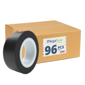 96x MegaTape UT7 PVC tape - 10 m op rol 19 mm zwart