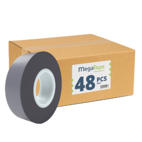 48x MegaTape UT7 PVC tape - 20 m op rol 19 mm grijs